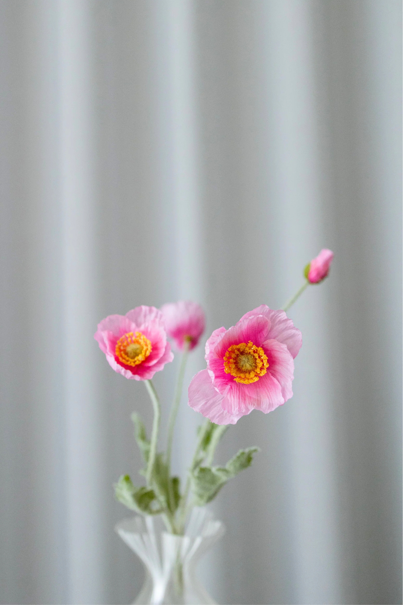 Kunstig valmue - pink